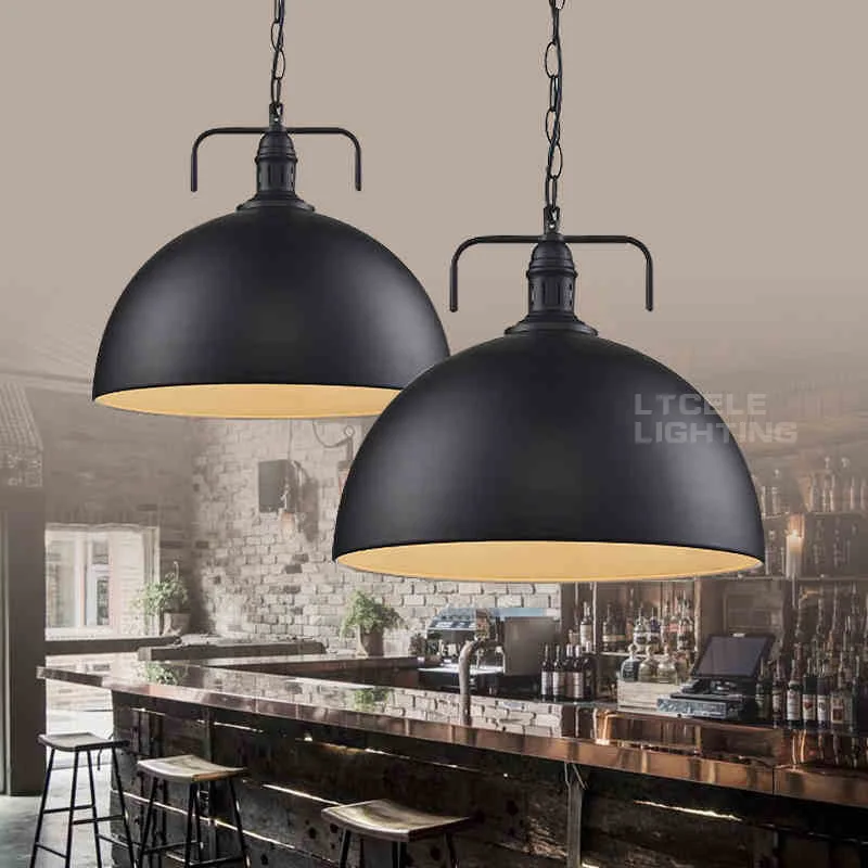 Loft vintage hanglampen ijzer katrol lamp keuken woondecoratie met ...