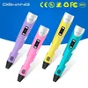 OEM 3D pen for children 3 d art printing pen purple color for creator for student