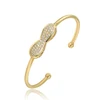 52148 xuping fashion handmade wholesale jewelry bow shape bangles latest designs in China