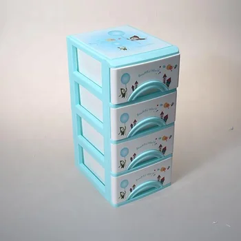 Eco Friendly Cheap 3 Tier Desktop Mini Stackable Plastic Storage