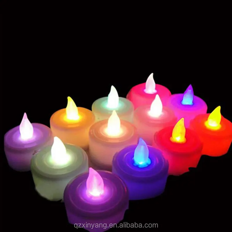 Wholesale Color Changing Plastic Glow Led Tea Light Flameless Candle