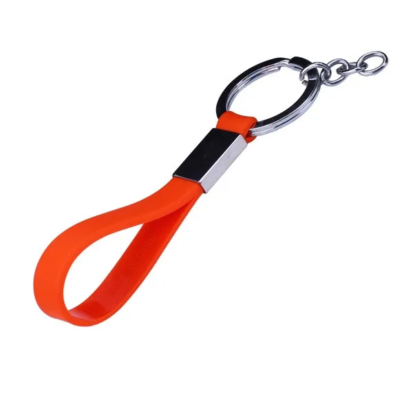 Custom Unisex Silicone Bracelet Key Ring Wristband Bangle Key Holder