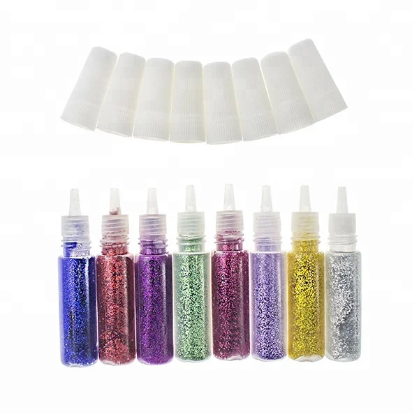 
2018 Hot Sale Non toxic Iridescent Multi Colored Painting Glitter Liquid Glue For Children DIY 