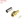 SMA MALE CONNECTOR MALE PLUG FOR RG58 LMR195 RG-400 RG-142 50-3 cable RF ADAPTER Antenna CONNECTOR