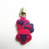 Exquisite leather engraved pattern zipper slide