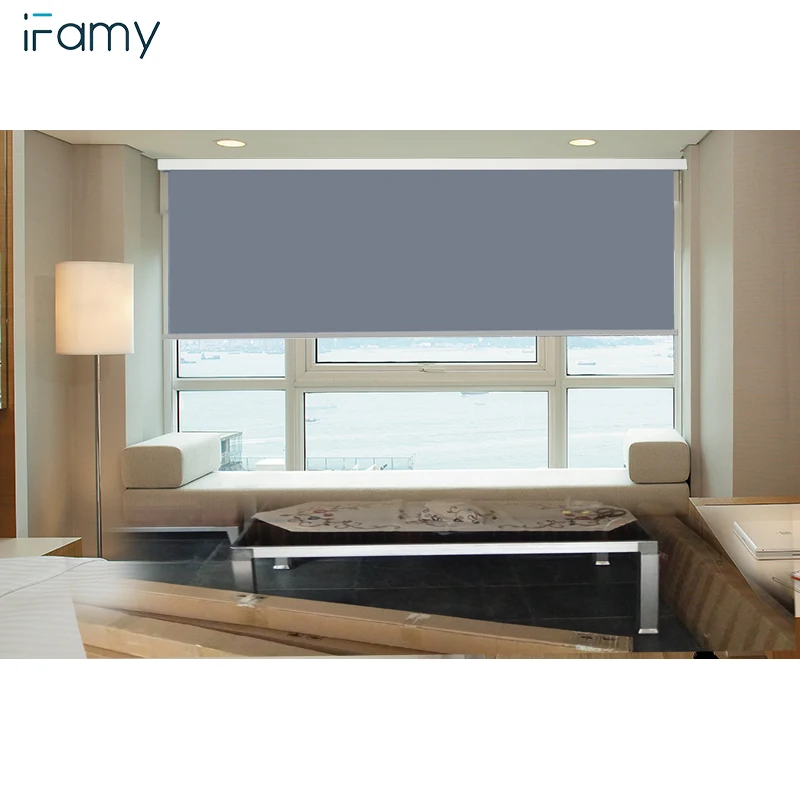 

Customized Different Size Window Shade Textiles Roller Blind Fabric Blackout, Gray