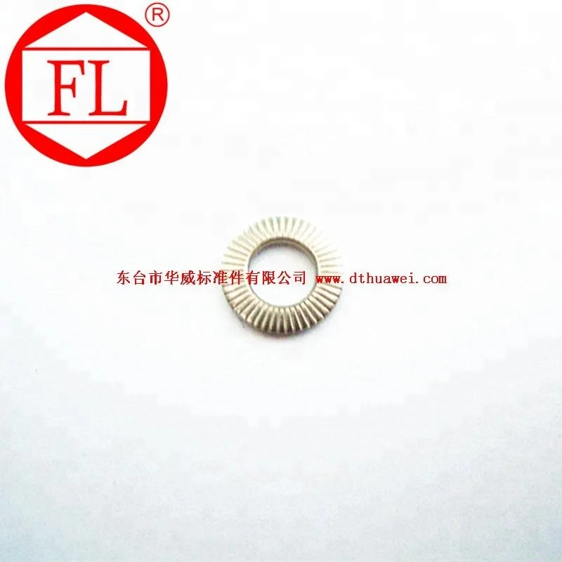 
DIN6908 Stainless steel Lock washers with doule faced printing Knurling disc washer 