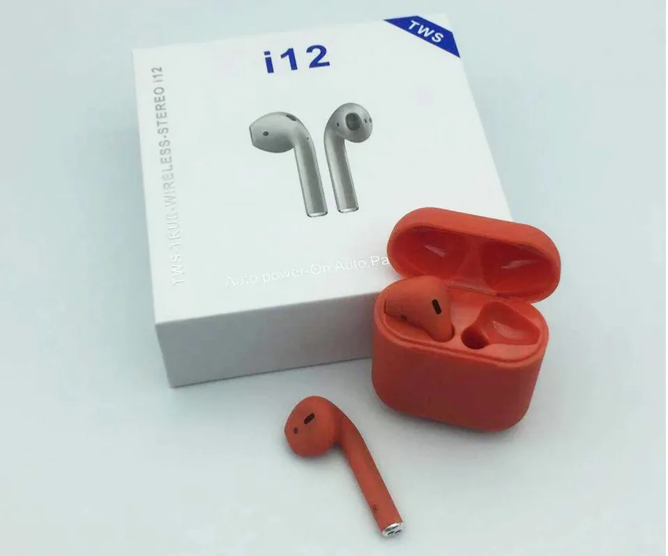 

2019 Private Label Wireless Earphones i12 Mini TWS Bluetooth 5.0 Earphones for iPhone Samsung