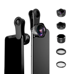 Universal CLip 5 In 1 Camera Lens Kit For Android Phone