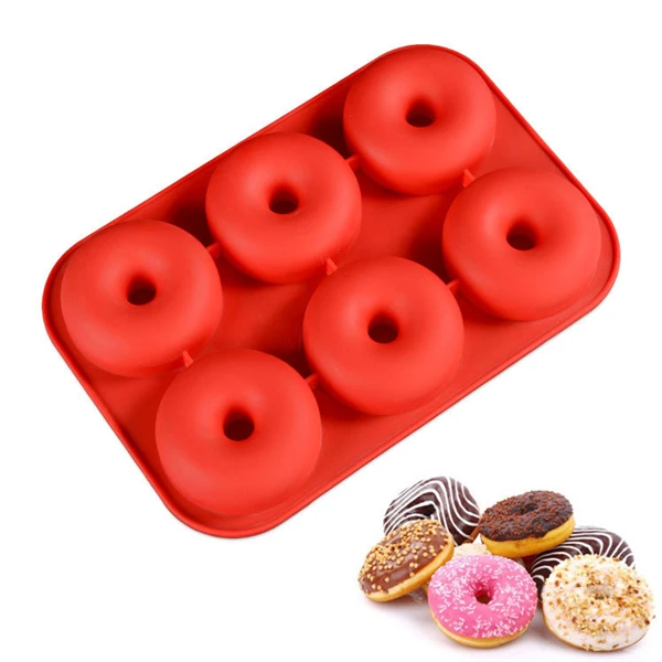 

Donut Pan Silicone Baking Donut Mold, Non-Stick 9 Cavity Donut Tray, Stock or customized
