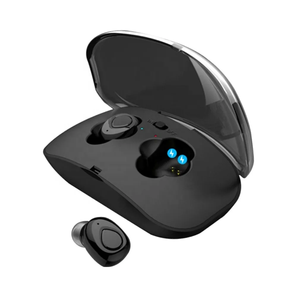 2019 trending amazon Mini Wireless Earbuds Stereo Sports Earphones X18 In-Ear Noise Cancelling Headsets with Charging Box