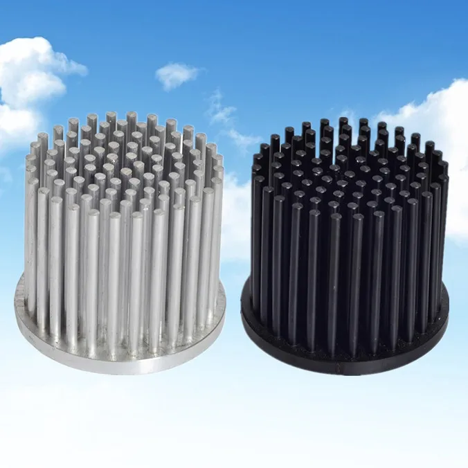 
Hot sale latest round powder coated aluminum cold forging pin fins heatsink 
