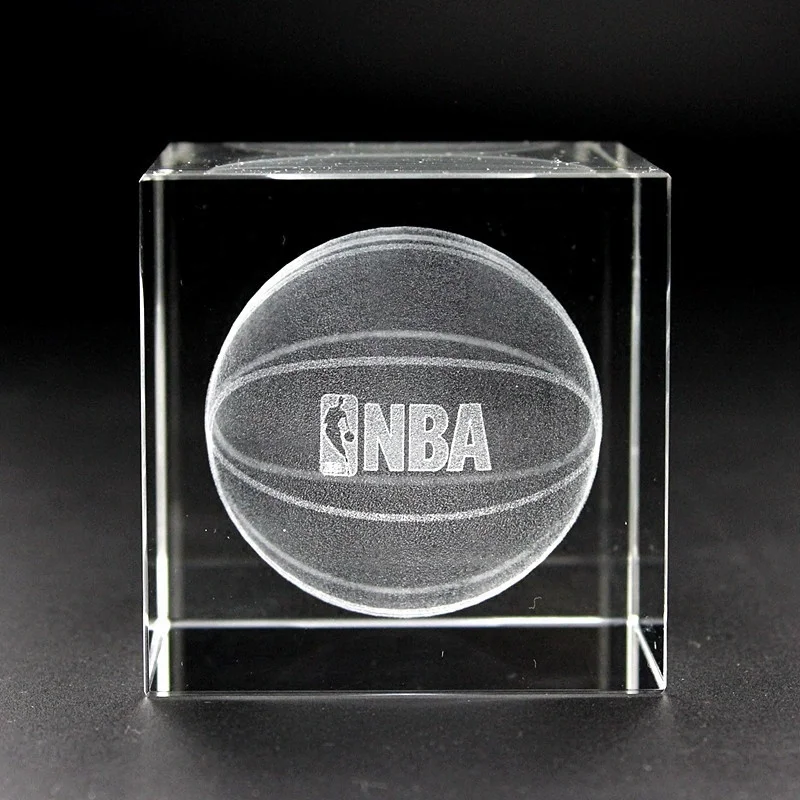 Factory Handmade K9 Crystal Solid 3d Laser Engraved Blank Crystal Glass Cube For Business