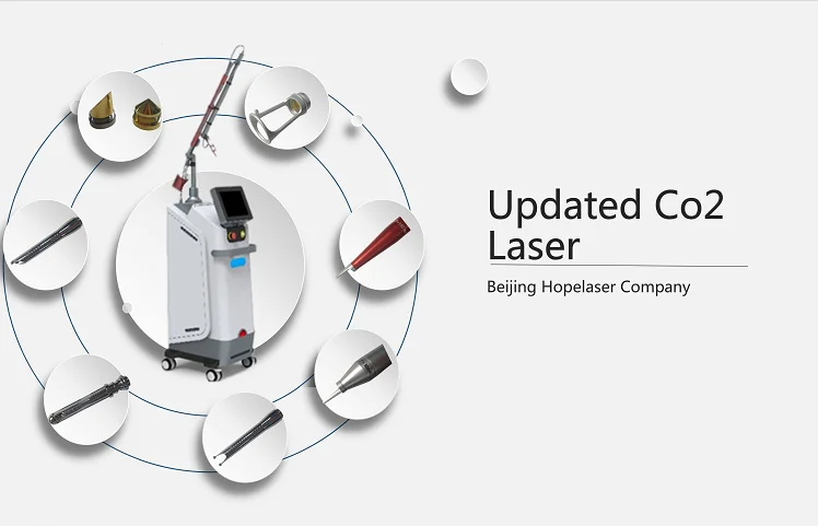 2019 high quality 40w rf metal tube fractional laser co2 with vaginal rejuvenation system