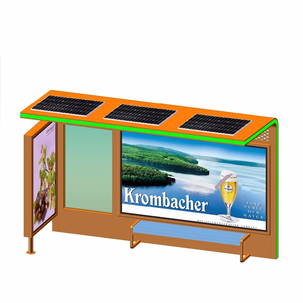 product-Solar bus stops shelter design-YEROO-img