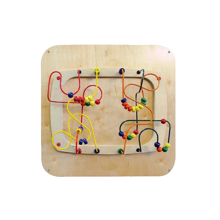 Wholesale Baby Activity Toy Educational Manipulative Toys Wooden Wall