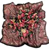 New 1 meter square woman chiffon scarf wholesale Paisley small peony flower cheap Printed lady scarves yiwu free shipping