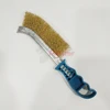 Master D53000 Hot sale cleaning rust easy to use plastic handle brass wire brush/scratch brush