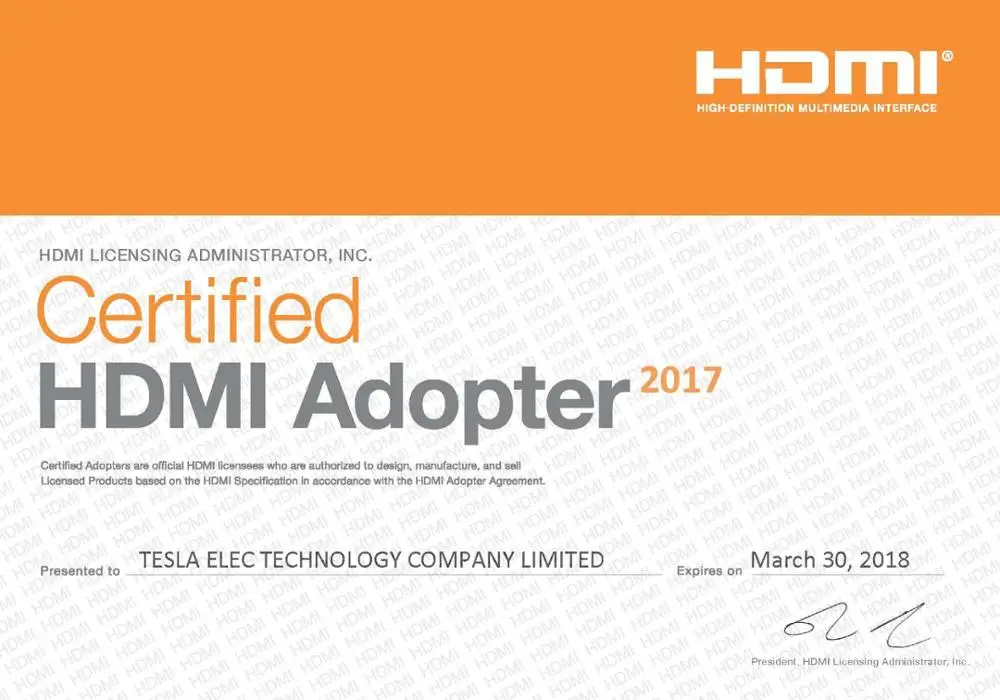 HDMI Certification