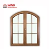 Aluminum wood window grill design round frames price
