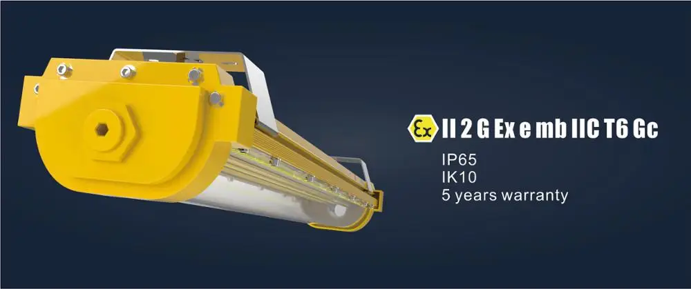 hazardous area lighting hanging linear light fixture ATEX LED explosion proof light - ANKUX.COM