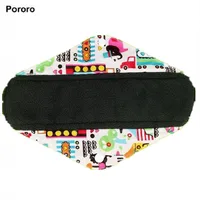 

High Quality Washable Bamboo Charcoal Female Menstrual Pad Cloth Sanitary Pad Reusable Menstrual Pads