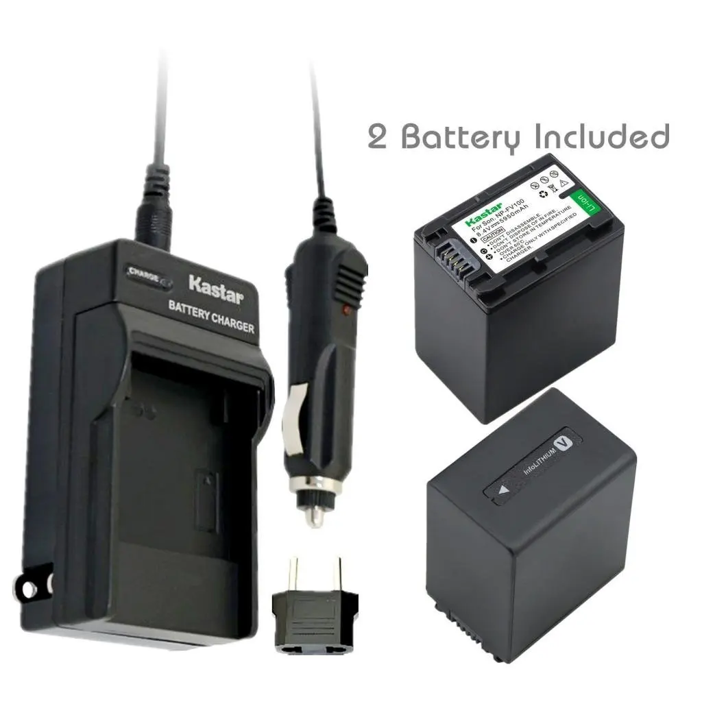 Buy Kastar NP-FH100 Battery(2X) and Charger for Sony DCR-30 DVD92/203