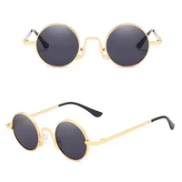 

DLL9301 New retro small frame hip-hop round sunglasses for men and women
