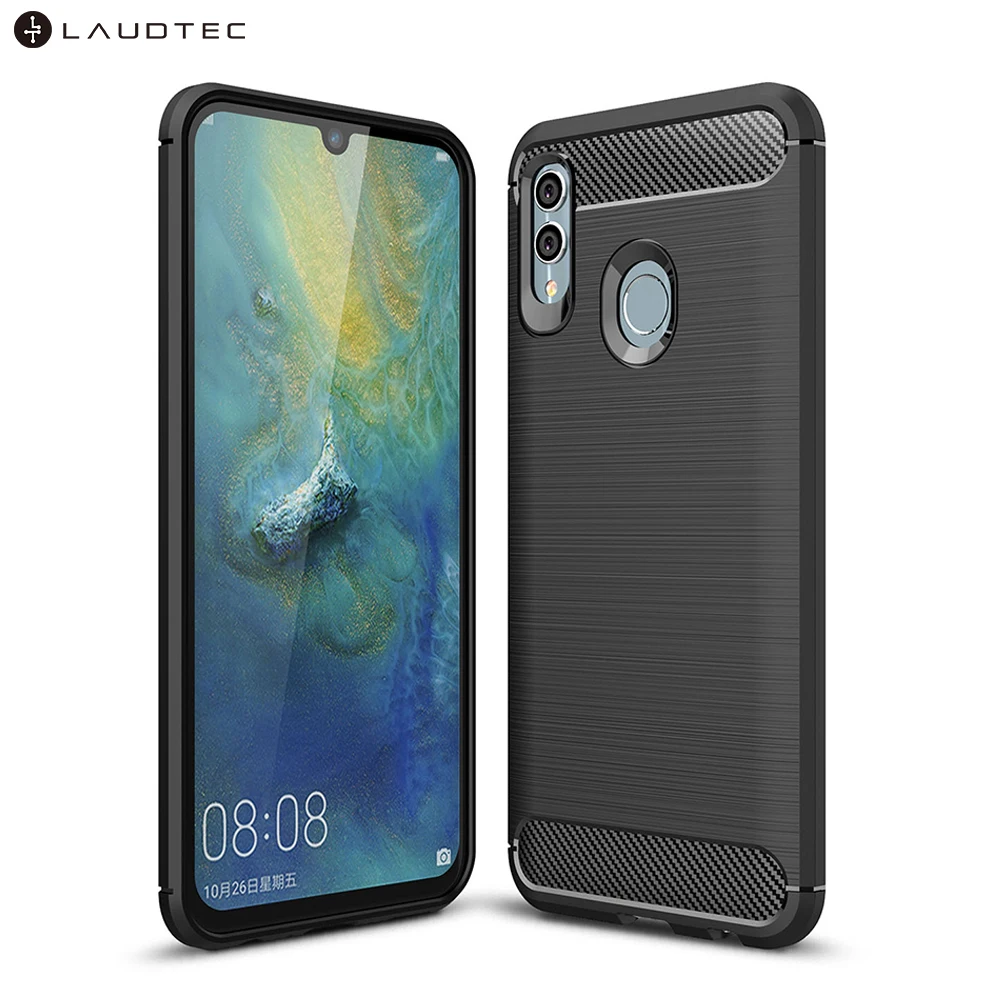 

Carbon Fiber Tpu Silicone Back Cover Phone Case For Huawei P Smart 2019