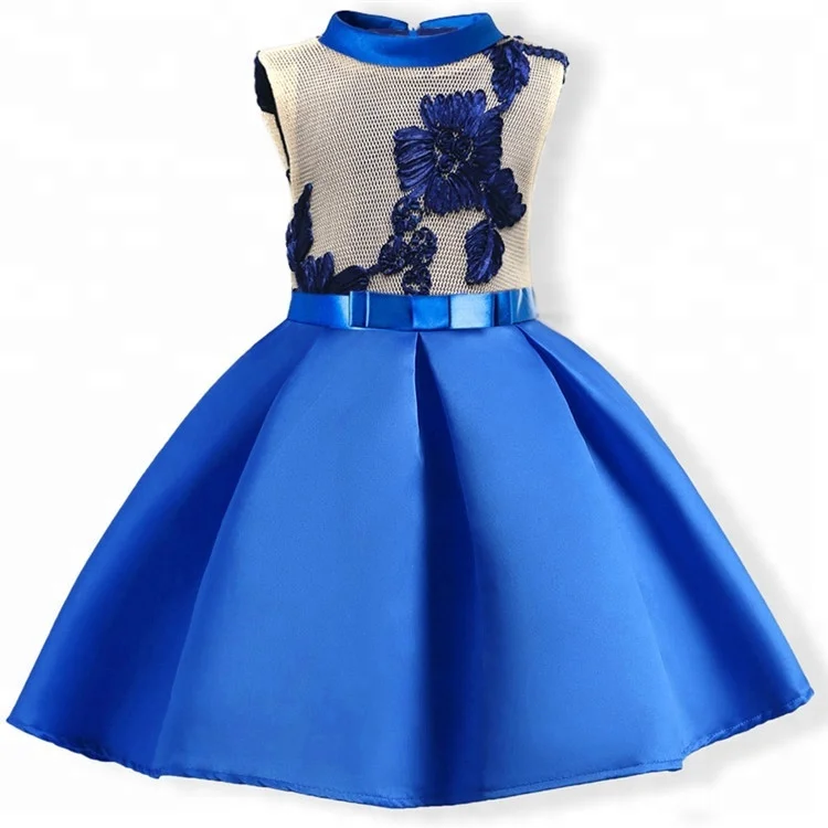 

princess embroidery wedding flower girls dresses skirts, Red;rose red;blue