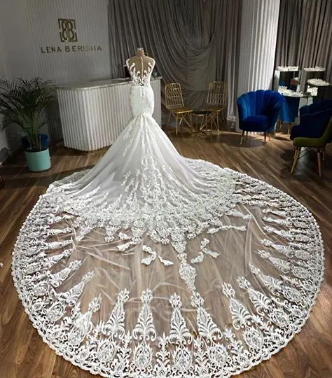 Robe de mariage 2019 Vestido de novia Off Shoulder Mermaid Bridal Gowns Exquisite Beaded  Sexy Afraic Wedding Dress