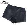 High Quality Soft Lichee pattern Sheep Leather Shorts for Women Fashion