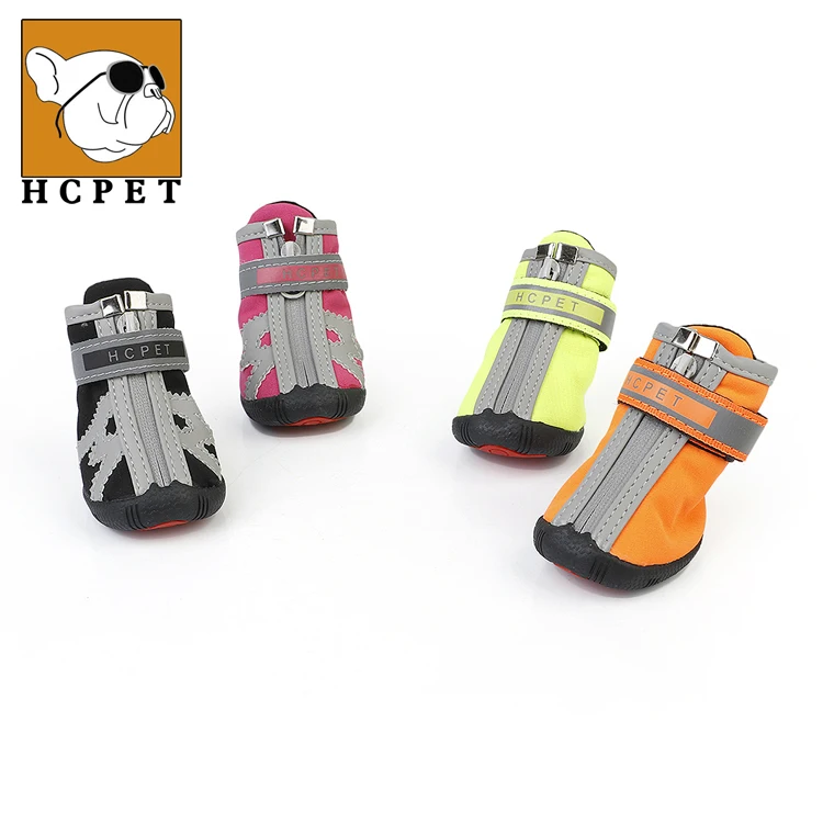 

Reflective Anti slip Pet Dog Shoes Soft Breathable Pet Walking Hiking Shoes Summer Reflective Boots Boots Footwear Socks Booties, Green orange