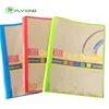 A4 Plastic Clear Book PP A4 Soft Cover Clear Book-20Pockets,Accept Custom.