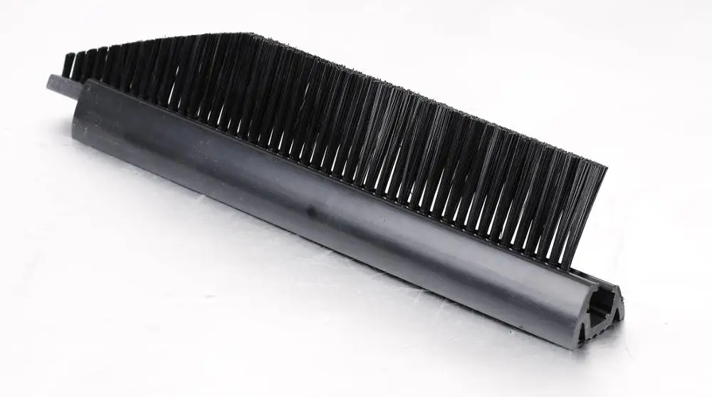 CNSB-009 cheap Escalator safe straight line skirt panel brush with single Nylon brush and 25 mm Aluminum base