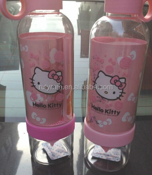 Anime Sanrioed Kawaii My Melody Kuromi Cinnamoroll Transparent Plastic Cup  Shaker Cup Student Water Cup Large