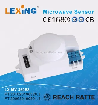 Bulit In Led Light Pir Microwave Motion Detector Switch Bulit In Led Light Pir Microwave Motion Detector Switch