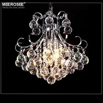 Meerosee Pull Chain Crystal Ceiling Light Mini Chandelier Meerosee Pull Chain Crystal Ceiling Light Mini Chandelier Low Md83039