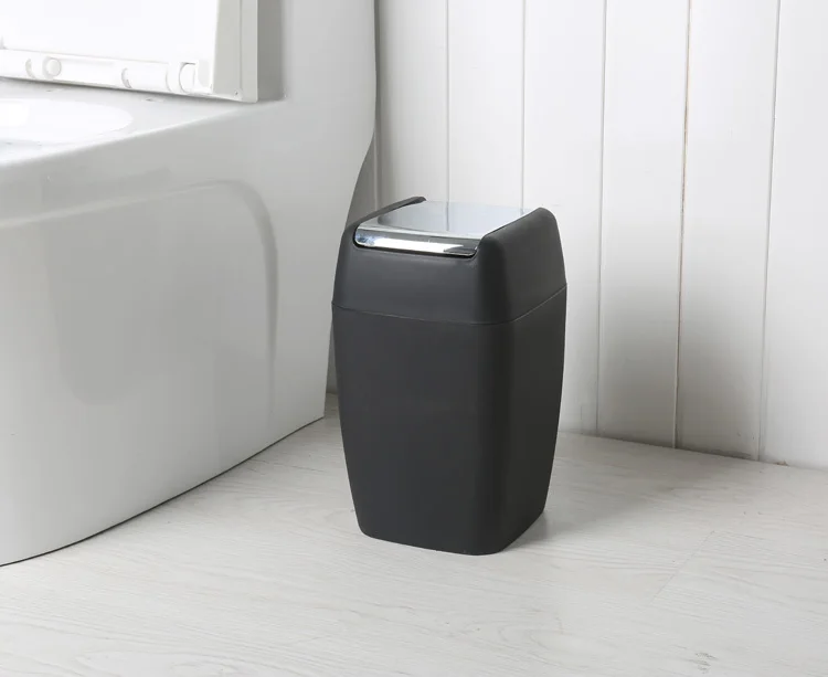 Hotel Bedroom Bathroom Plastic Wastebin Small Dustbin With Cover Buy