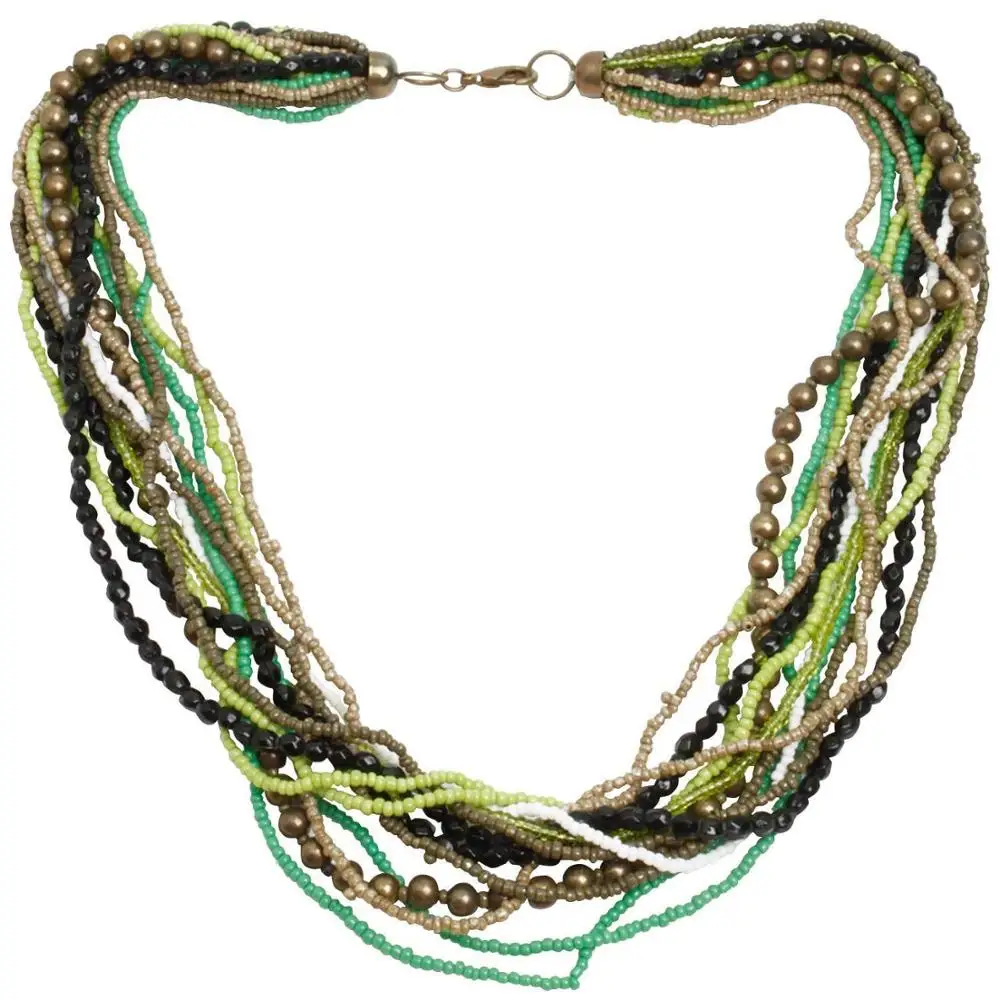 multi strand seed bead necklaces