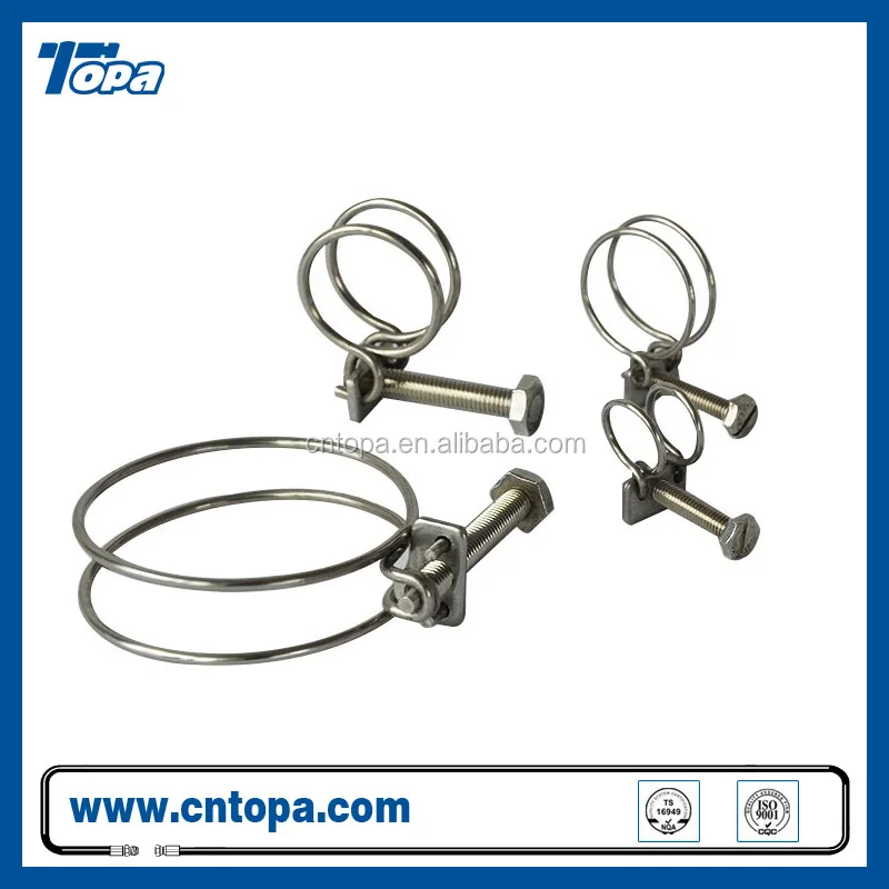 Double Wire Hydraulic Stainless Steel Hose Clamp Buy Hose Clamp