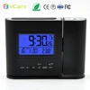 Big LCD digital wall clock radio controlled wall clock with calendar for Home decoration