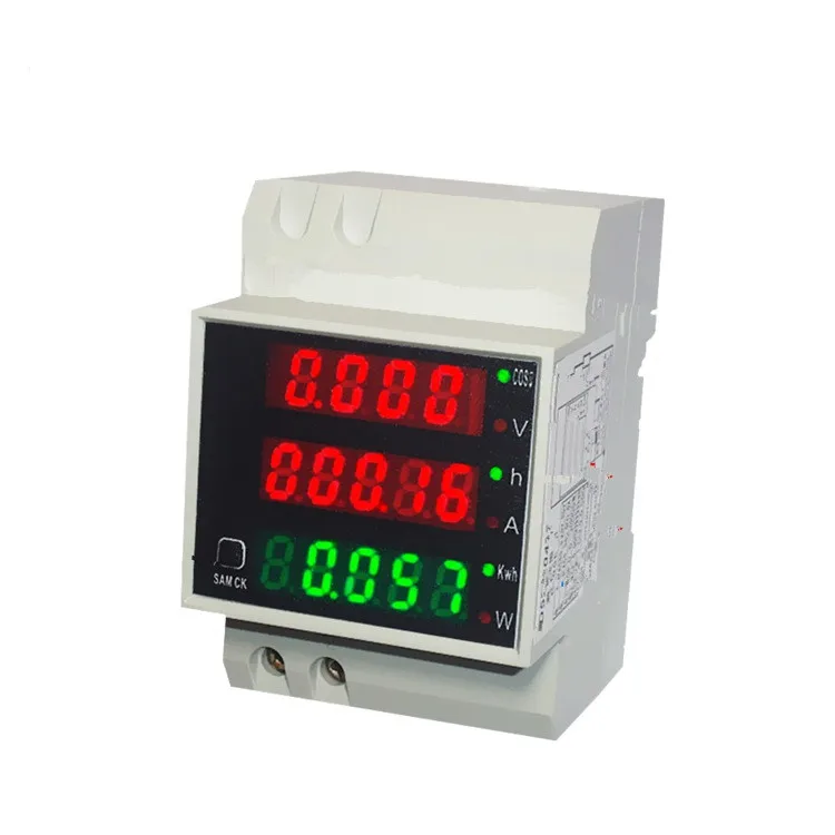 MARSPOWER D52-2047 LED Digital Multi-Function Meter Voltmeter Ammeter High Precision Stable and Durable Voltmeter Ammeter AC300V 