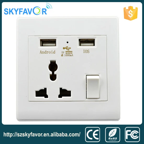 220v 230v Outlets Smart Electric 2 Pin And 3 Pin Socket Wall Switch ...