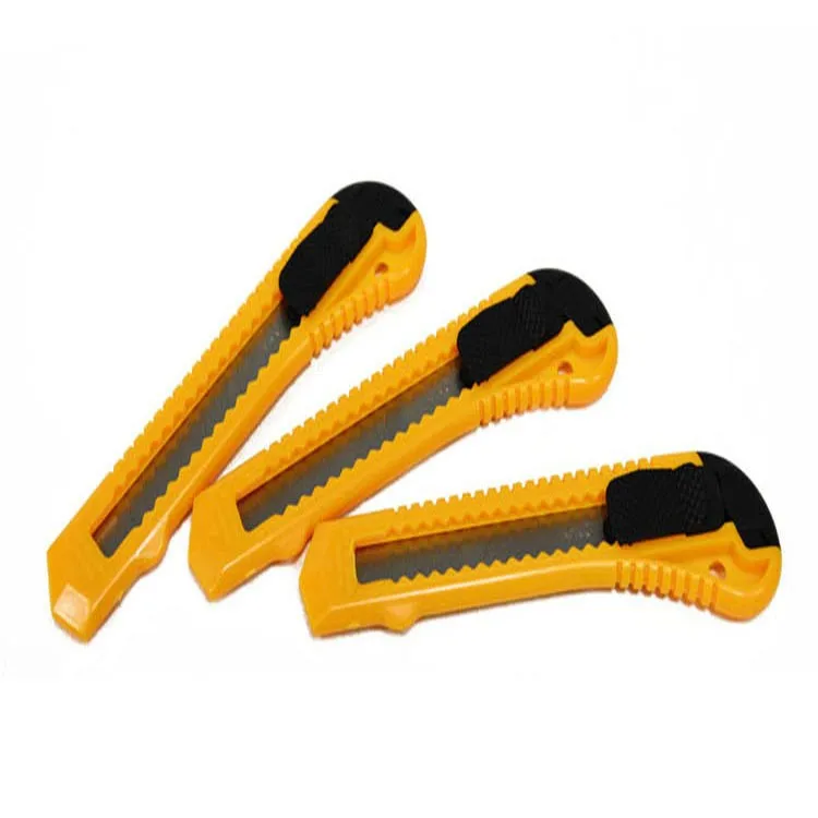 18mm Rubber Cutting Knife With Flexible Snap Wholesale Utility Knife