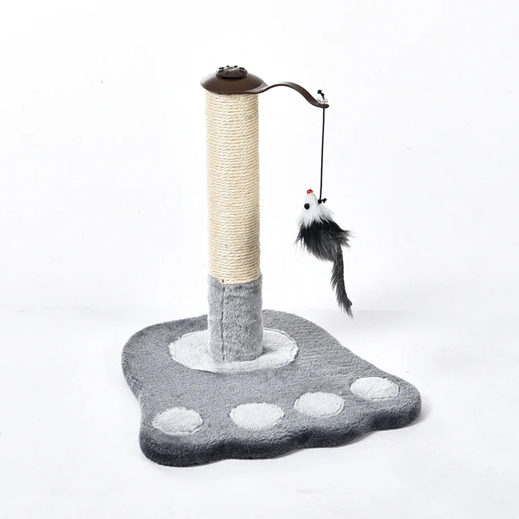 

Speedypet Paw Shape Cat Tree Scratcher With Toy Post Cat Scratcher, Grey