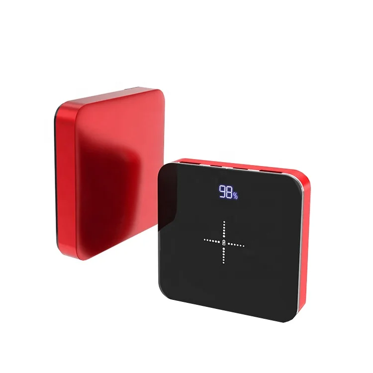 

New Products Wholesale Fast Charging Mini Wireless Power Bank 20000mah, Red/rose gold/black