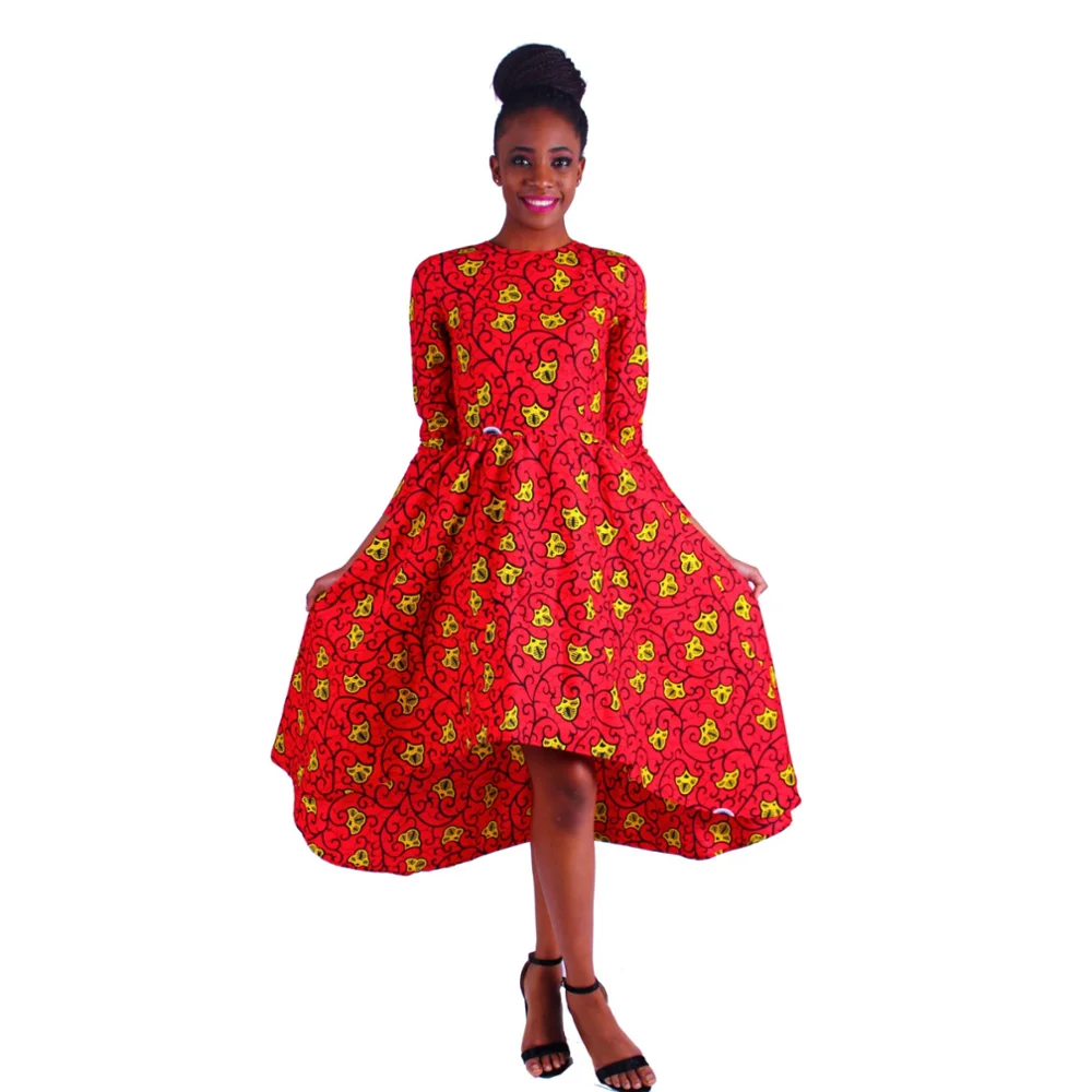 

100% Cotton fashion traditional african print dress design, Colorful