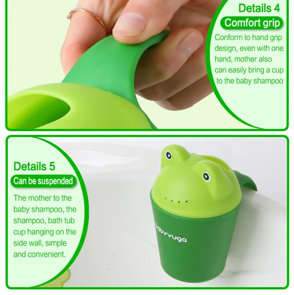 Baby Child Wash Hair Eye Water Scoop Bath Shampoo Rinse Cup Baby Bath