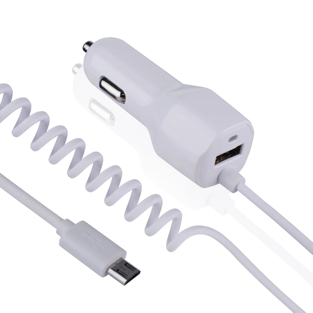 

5v 2.1a OEM USBWith Micro Cable Quick Charge For Multiple Devices For Samsung Quick Car Charger, Black and white